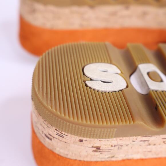 SOREL Cameron Flatform Mule Sandals Desert Sun Crisscross Strap Women's 9.5 - Picture 7 of 8